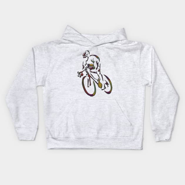 AMOR POR EL CICLISMO Kids Hoodie by vintagejoa